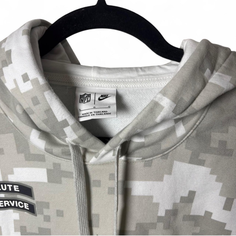 Nike NFL Jets Camo Salute to Service Hoodie Sweatshirt Size Large - Picture 4 of 8